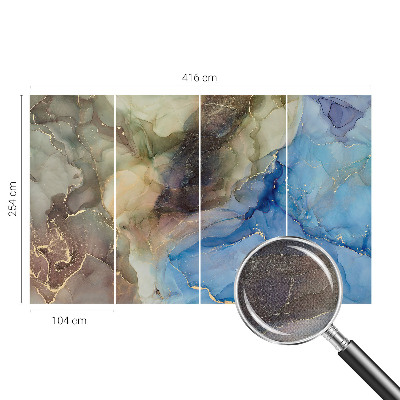 Papel mural texturado decorativo Abstracto colorido