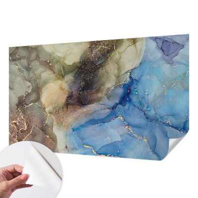 Papel mural texturado decorativo con diseño abstracto colorido