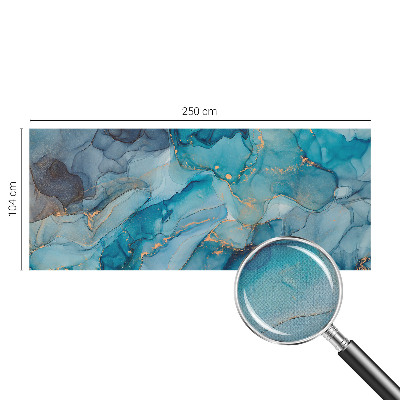 Fotomural decorativo para cabecero de cama abstracción azul