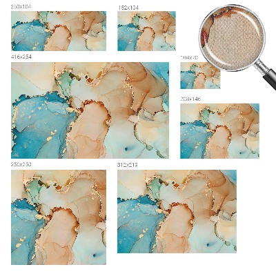 Papel mural con patrón decorativo Abstracto colorido