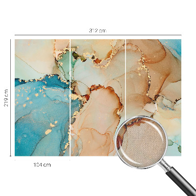 Papel mural con patrón decorativo Abstracto colorido