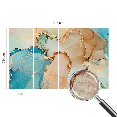 Papel mural con patrón decorativo Abstracto colorido