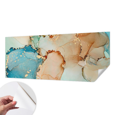 Papel mural con patrón decorativo con un diseño abstracto y colorido
