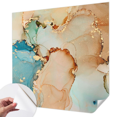 Papel mural con patrón decorativo con un diseño abstracto y colorido