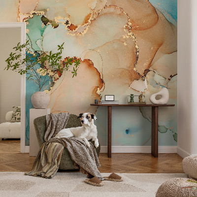 Papel mural con patrón decorativo Abstracto colorido