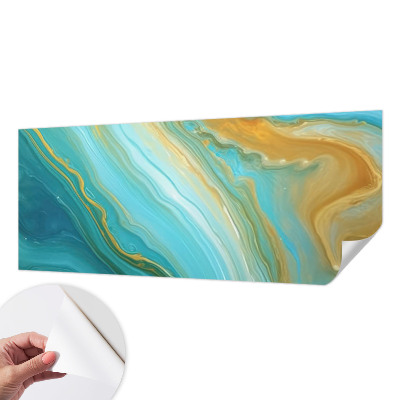 Mural de pared con estampado hermoso con diseño de ondas abstractas