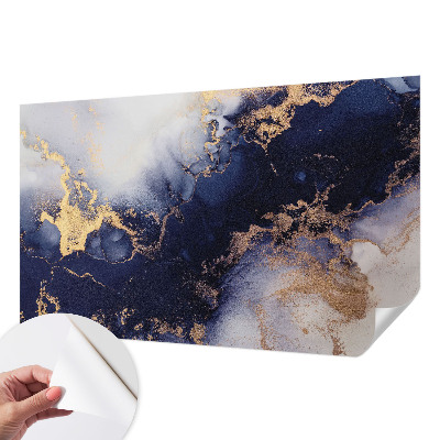 Papel mural texturado decorativo olas azul marino