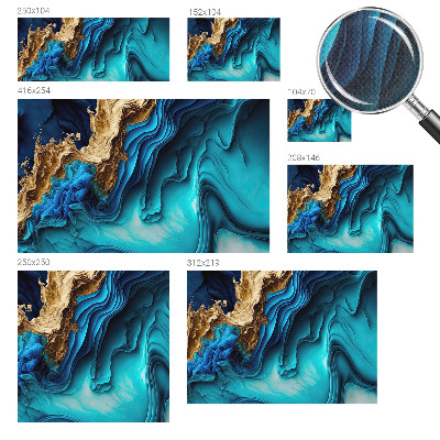 Papel mural texturado decorativo Ondas de energía