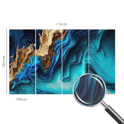 Papel mural texturado decorativo Ondas de energía