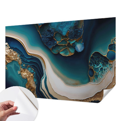 Fotomural decorativo para cabecero de cama con una abstracción colorida