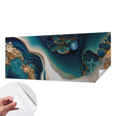 Fotomural decorativo para cabecero de cama con una abstracción colorida