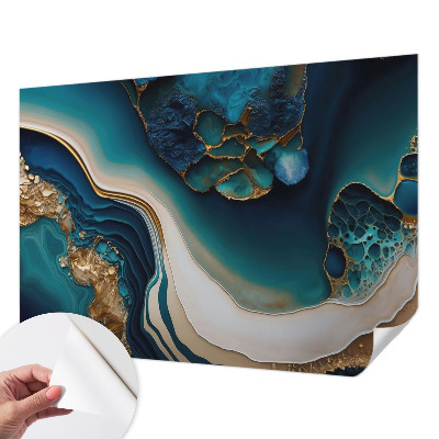 Fotomural decorativo para cabecero de cama con una abstracción colorida