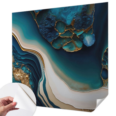 Fotomural decorativo para cabecero de cama con una abstracción colorida