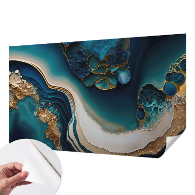 Fotomural decorativo para cabecero de cama con una abstracción colorida