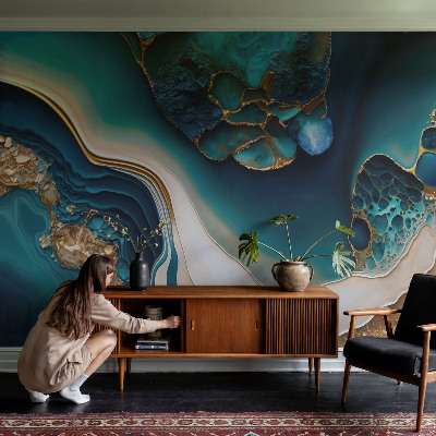 Fotomural decorativo para cabecero de cama Abstracción colorida