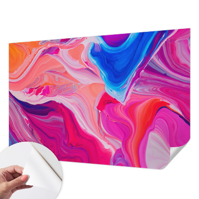 Mural de pared con estampado hermoso con diseño de ondas líquidas