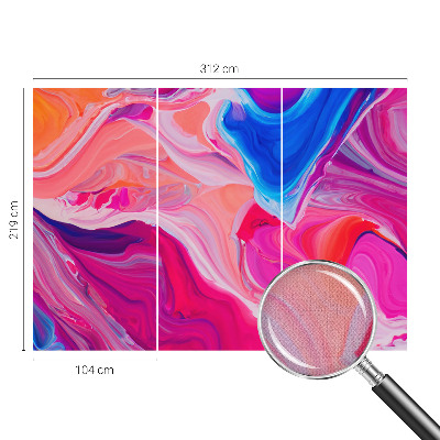 Mural de pared con estampado hermoso Ondas líquidas
