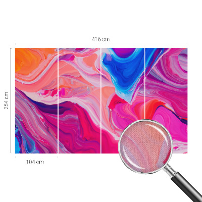 Mural de pared con estampado hermoso Ondas líquidas