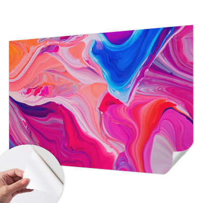 Mural de pared con estampado hermoso Ondas líquidas