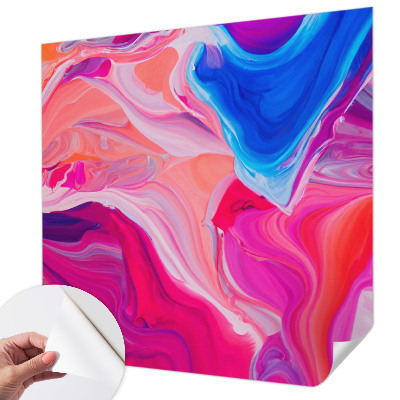Mural de pared con estampado hermoso Ondas líquidas