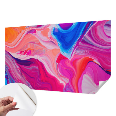 Mural de pared con estampado hermoso Ondas líquidas