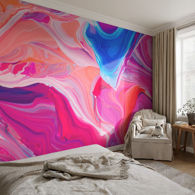 Mural de pared con estampado hermoso Ondas líquidas