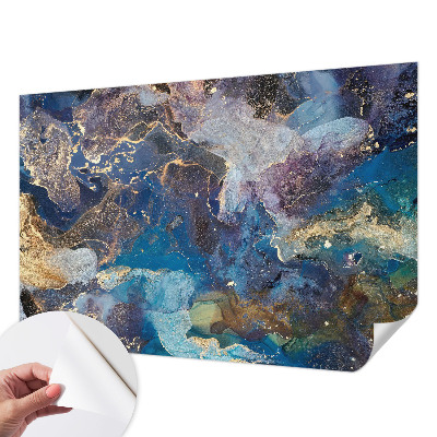 Papel mural texturado decorativo con diseño de mosaico cósmico