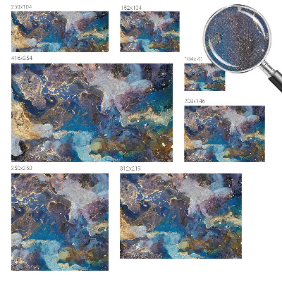 Papel mural texturado decorativo con diseño de mosaico cósmico