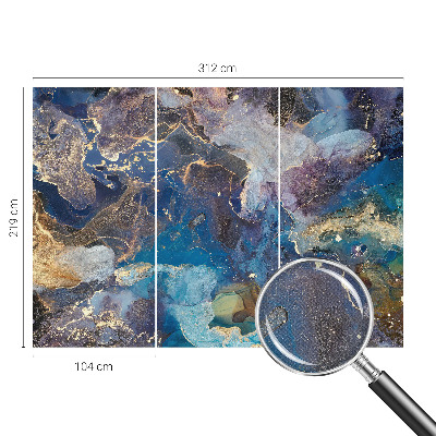 Papel mural texturado decorativo Mosaico cósmico