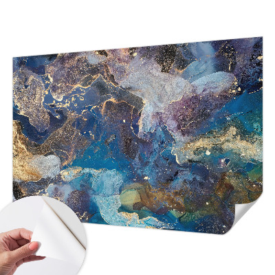 Papel mural texturado decorativo con diseño de mosaico cósmico