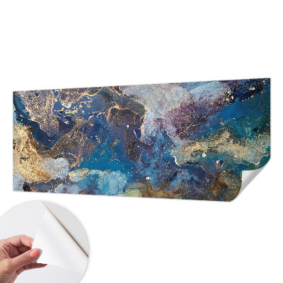 Papel mural texturado decorativo con diseño de mosaico cósmico