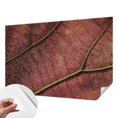 Fotomural decorativo para cabecero de cama Textura foliar