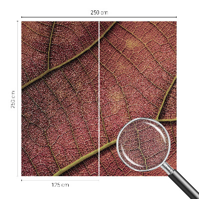 Fotomural decorativo para cabecero de cama Textura foliar