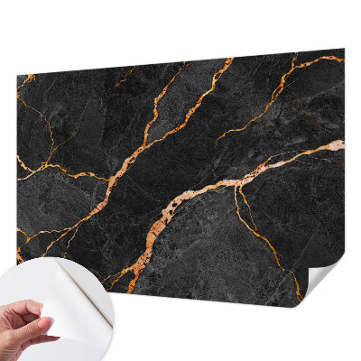 Papel mural con patrón decorativo vetas de mármol