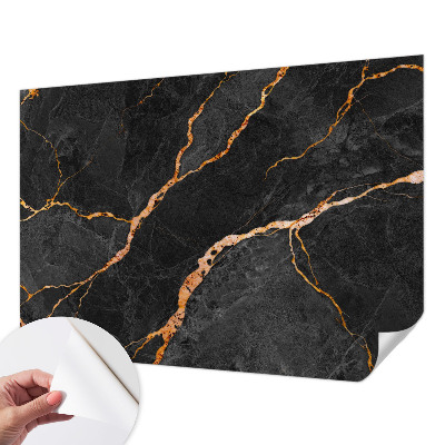 Papel mural con patrón decorativo con vetas de mármol