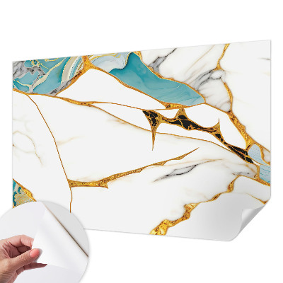 Mural de pared con estampado hermoso La elegancia del mármol