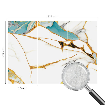 Mural de pared con estampado hermoso La elegancia del mármol