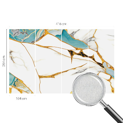 Mural de pared con estampado hermoso La elegancia del mármol