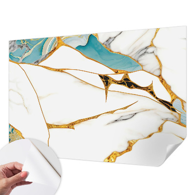 Mural de pared con estampado hermoso La elegancia del mármol