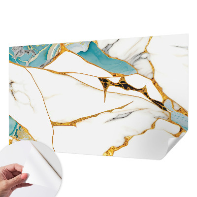 Mural de pared con estampado hermoso La elegancia del mármol