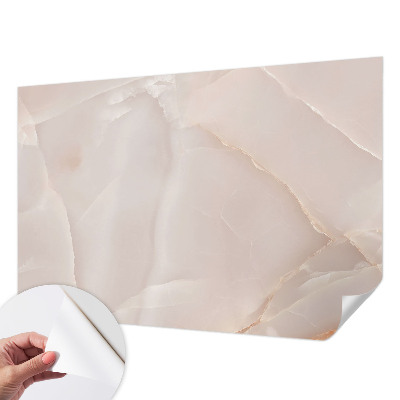 Fotomural decorativo para cabecero de cama con diseño de mármol rosa