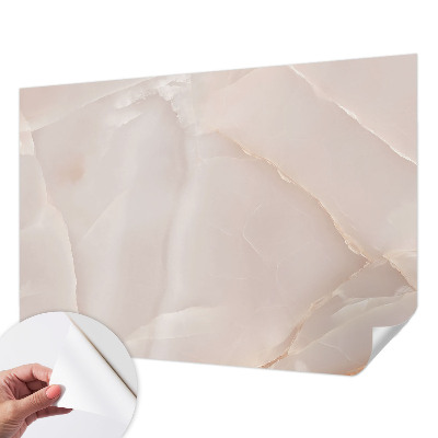 Fotomural decorativo para cabecero de cama con diseño de mármol rosa