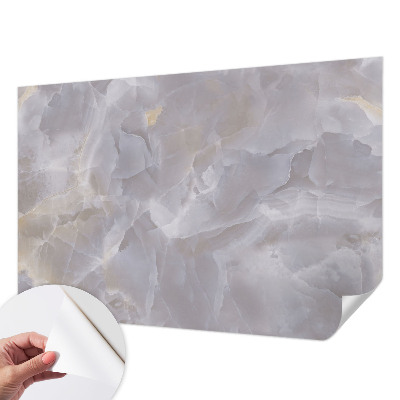 Fotomural decorativo para cabecero de cama con diseño de ondas de mármol