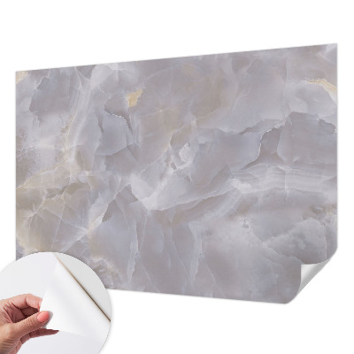Fotomural decorativo para cabecero de cama con diseño de ondas de mármol