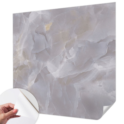 Fotomural decorativo para cabecero de cama con diseño de ondas de mármol