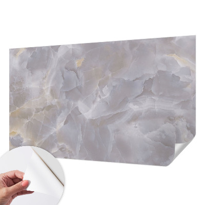 Fotomural decorativo para cabecero de cama con diseño de ondas de mármol