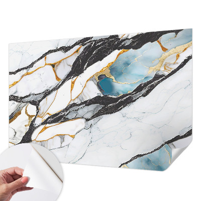 Papel mural con patrón decorativo con un diseño de mármol elegante