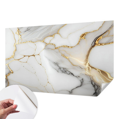 Papel mural con patrón decorativo con un diseño de mármol elegante