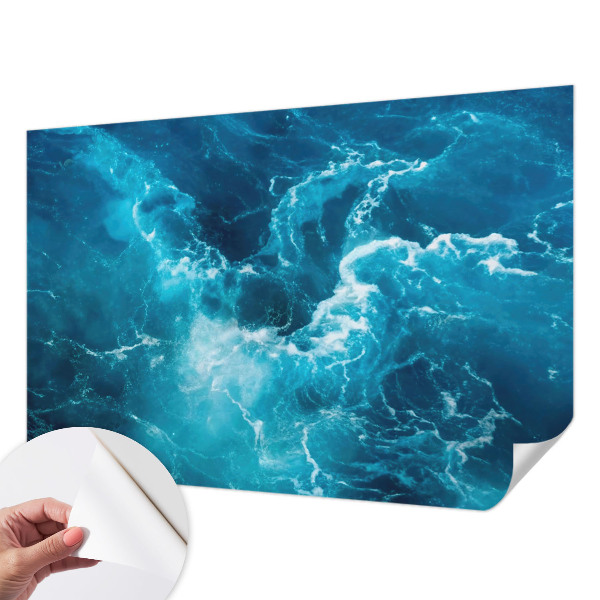 Papel mural texturado decorativo con diseño de remolinos marinos