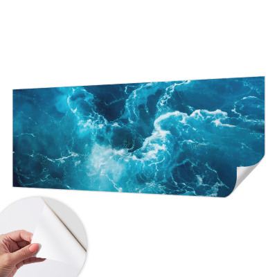 Papel mural texturado decorativo con diseño de remolinos marinos